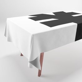 Yen Sign (Black & White) Tablecloth