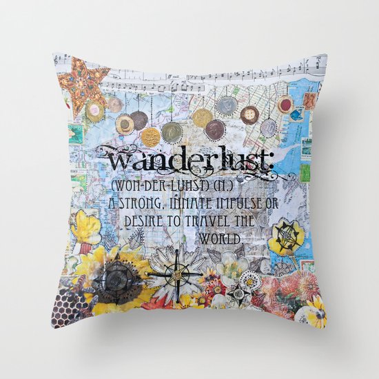 Wanderlust Throw Pillow
