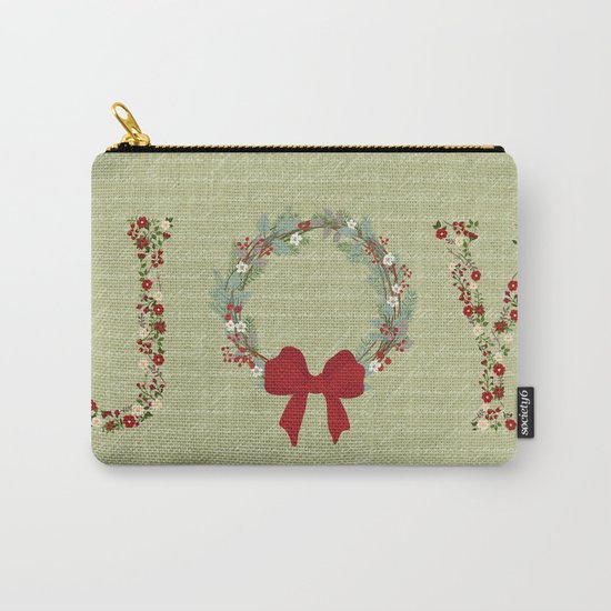 Joy Wreath Carry-All Pouch