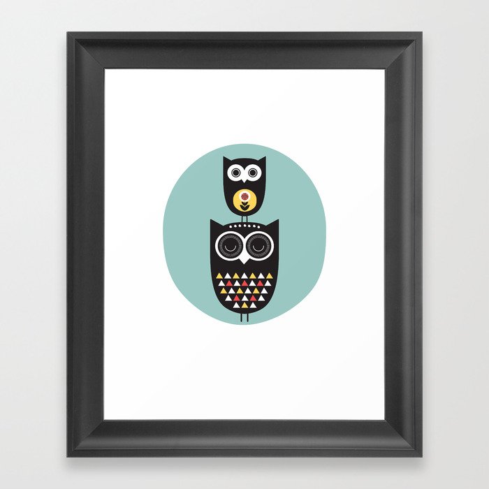 Owl Décor Modern Nursery Art Geometric Pattern Framed Print By Helloolive Owl Décor Modern Nursery Art Geometric Pattern Framed Print By Helloolive