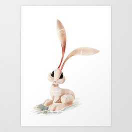 Arctic Hare Art Print
