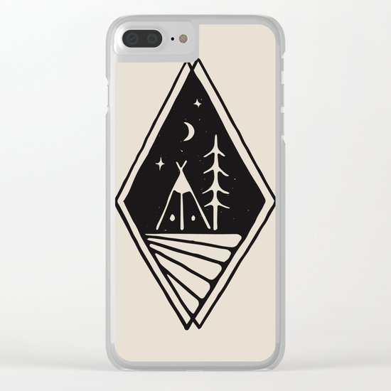 Night Camp Clear iPhone Case