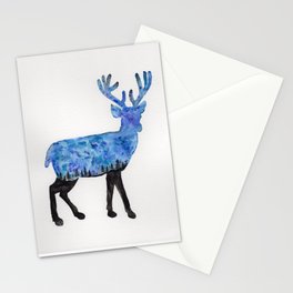 Nighttime Stag Stationery Card