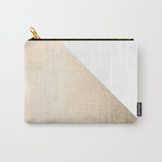 Simply Shadow in White Gold Sands Carry-All Pouch