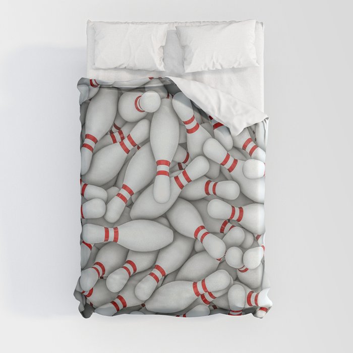 Bowling pins Duvet Cover