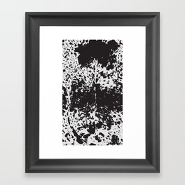 Black Goth Longhorn Framed Art Print