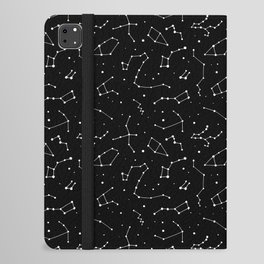 Black and White Constellations iPad Folio Case