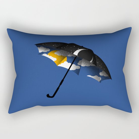 Day and Night Rectangular Pillow