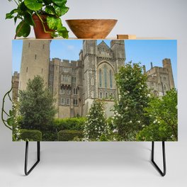 Great Britain Photography - Beautiful Garden Outside The Arundel Castle Credenza