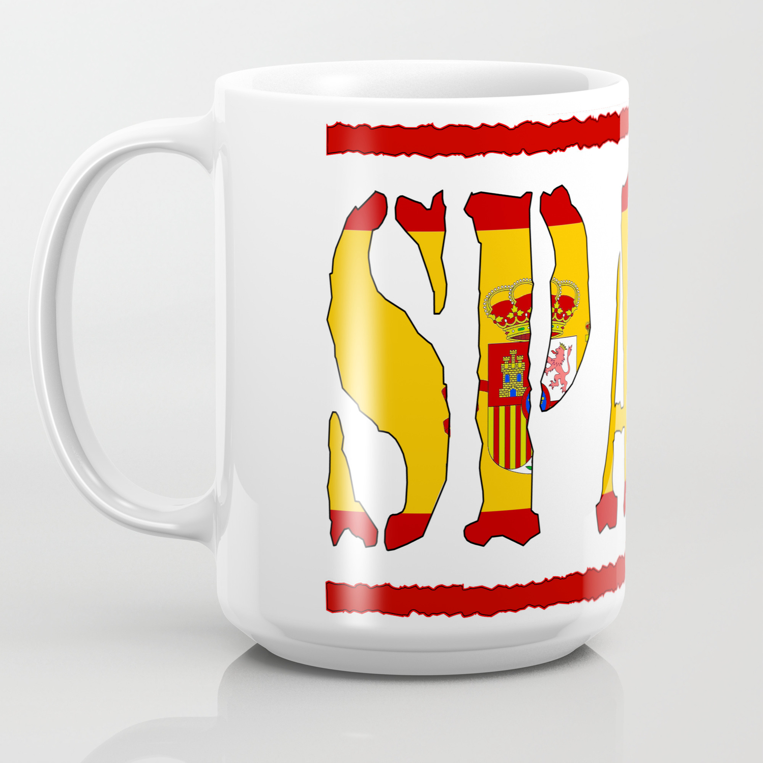 Spain Espana Flag Country Ceramic Coffee Tea Mug Cup
