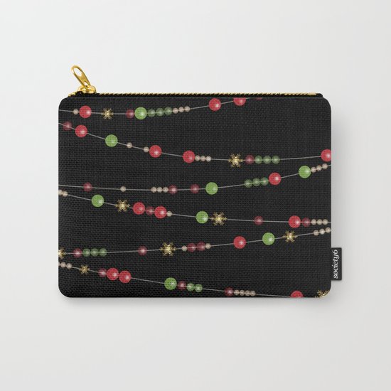 Merry Christmas . Beads Decoration . Carry-All Pouch