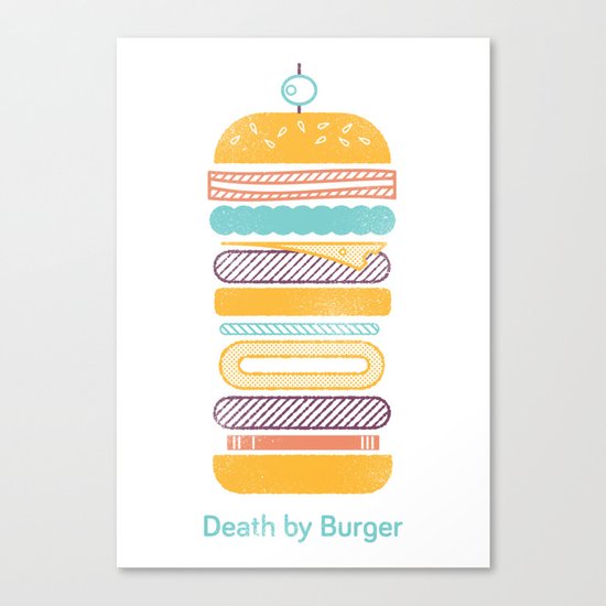 Death by Burger Canvas Print