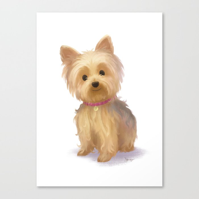 Yorkie Dog Canvas Print