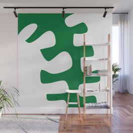 Abstract minimal plant color block 21 Wall Mural