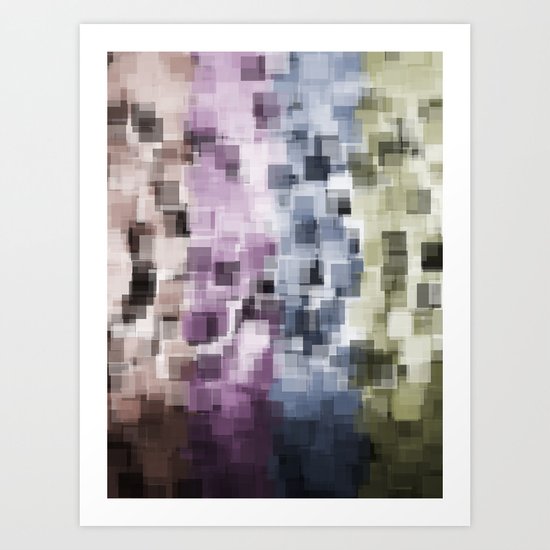 SQUARE PATTERN #2 Art Print