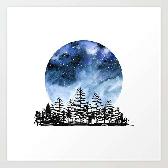 Frozen Sky Art Print