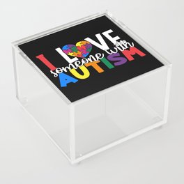 I Love Someone With Autism Acrylic Box