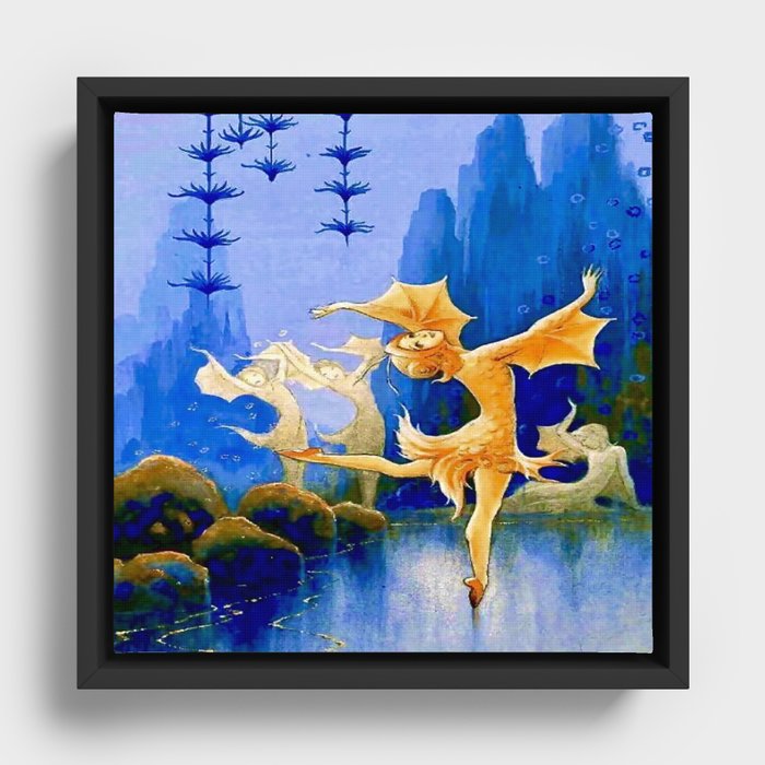 “Dance of the Goldfish” by Rudolph Koivu (1921) Framed Canvas