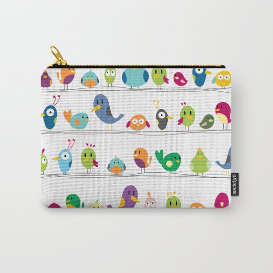 the birds are sitting and gazing... Carry-All Pouch