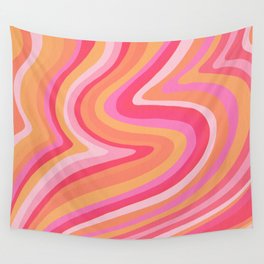 Sunshine Melt – Pink & Peach Palette Wall Tapestry