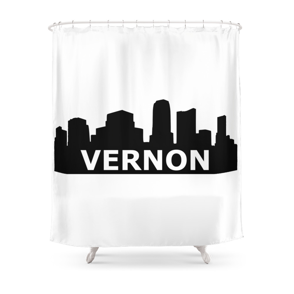 Vernon Skyline Shower Curtain by gulden