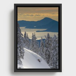 LIMITED EDITION (Almost sold out)  - KEVIN SANSALONE / HOWE SOUND SQUAMISH BC Framed Canvas