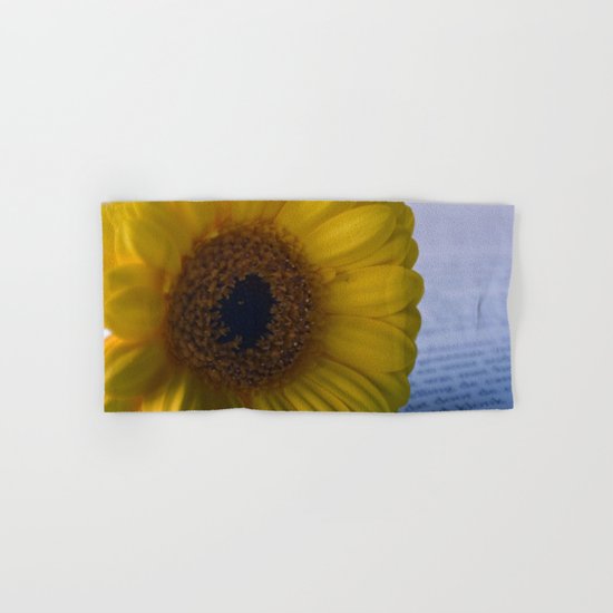 Yellow Gerbera Daisy Hand & Bath Towel