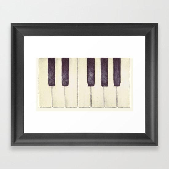 Ebony and Ivory Framed Art Print