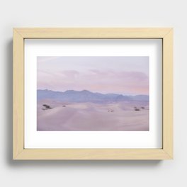 Pink Desert Sunset Recessed Framed Print