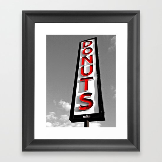 Donuts above all Framed Art Print