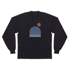 Abstraction_NEW_SUNSET_SUNRISE_BLUE_HORIZON_EARTH_POP_ART_0128C Long Sleeve T-shirt