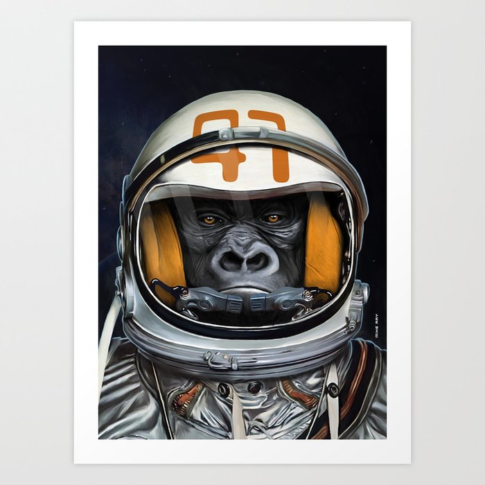 Space Ape Art Print