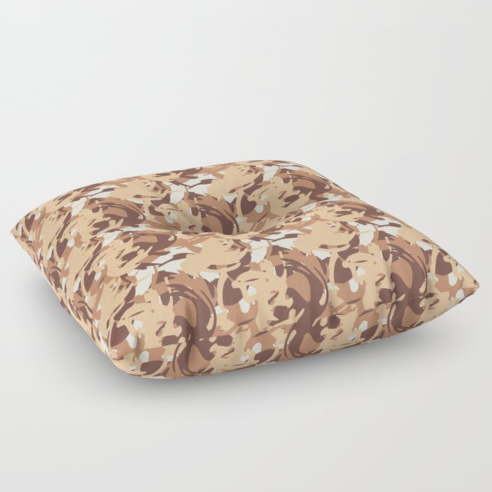 Deployed Army camouflage Pattern  Floor Pillow
