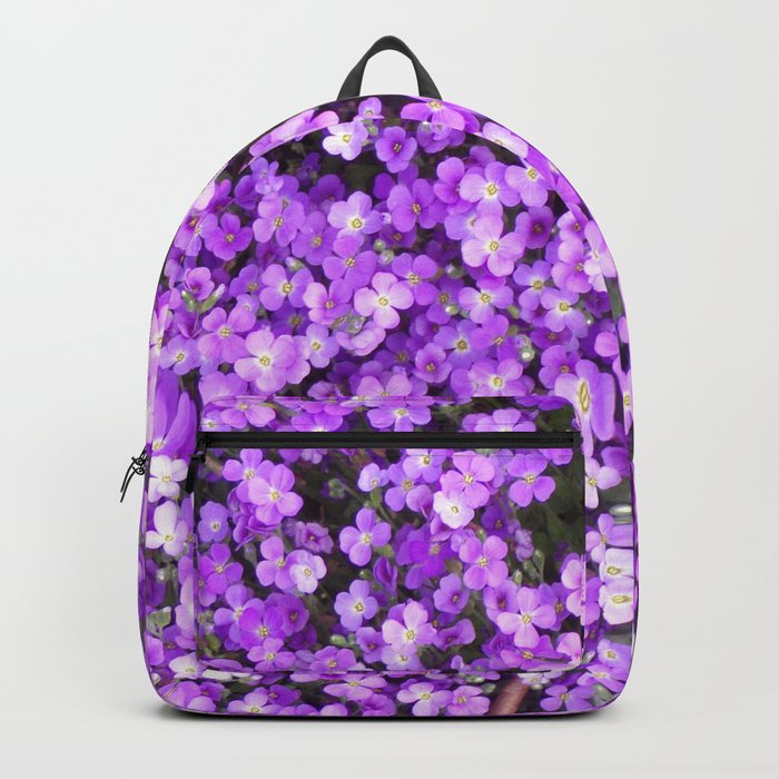 purple flower backpack