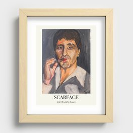 SCARFACE The World is Yours Recessed Framed Print