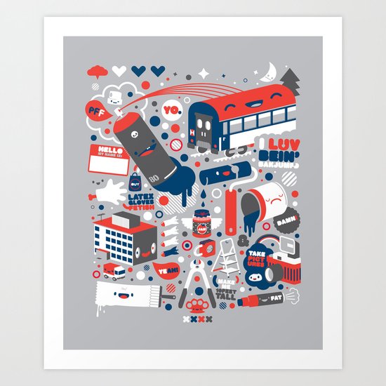 graffiti made me... Art Print