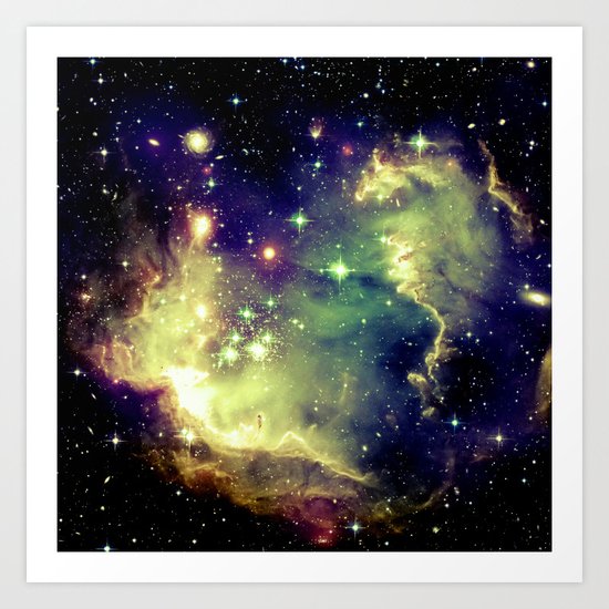 Nebula Galaxy (deep pastels) Art Print