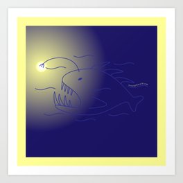 Temptation Deep Sea Angler Fish | Twenty Four Wild Art Print