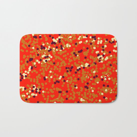 dots on red Bath Mat