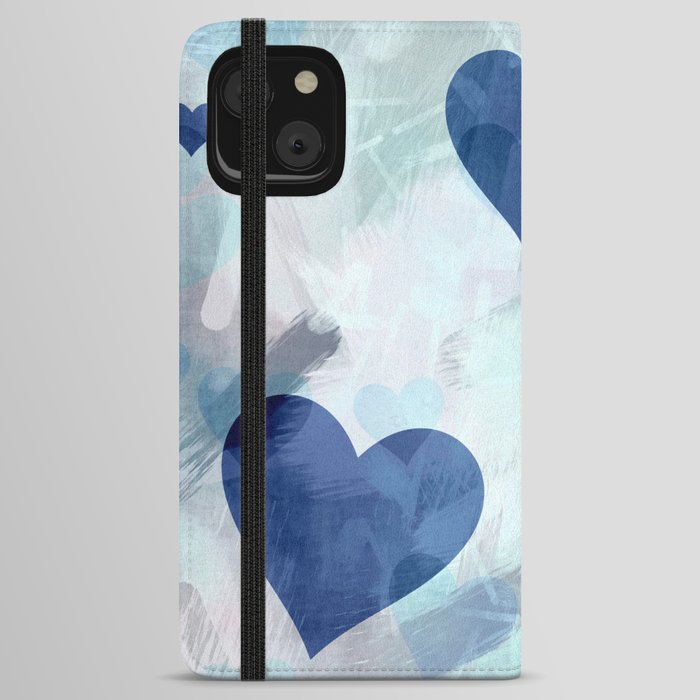 Blue Love iPhone Wallet Case