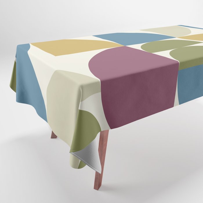 Geometry color arch shapes composition 2 Tablecloth