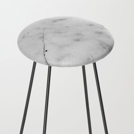 White Marble Glam #1 #marble #decor #art #society6 Counter Stool