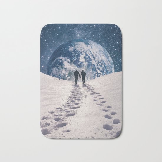 Pale Blue Dot Bath Mat
