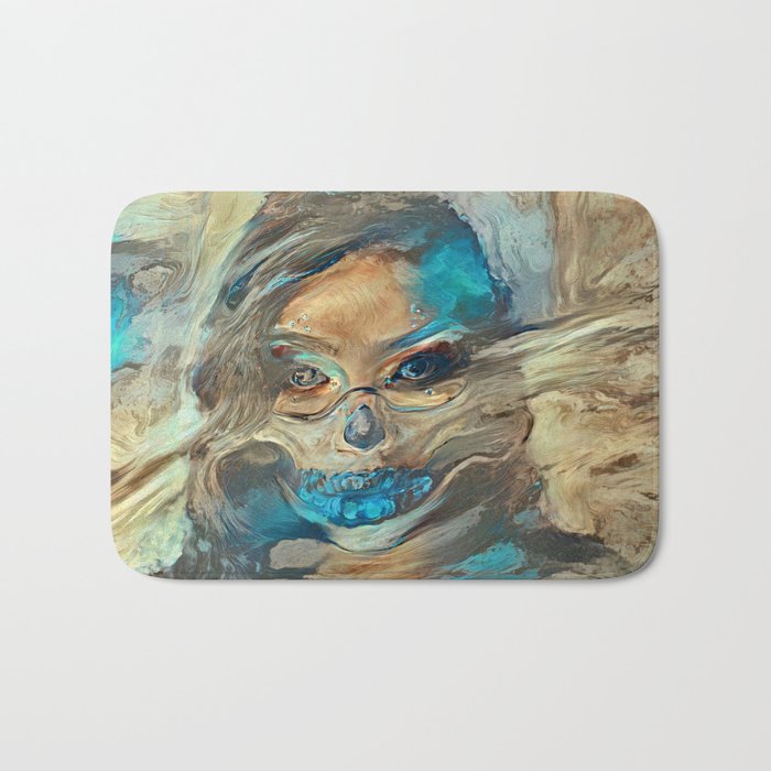 Sand Storm Ghost | AI-Generated Art Bath Mat