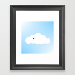 Cute Cloud Cartoon Framed Art Print