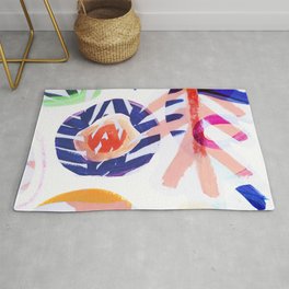 floral abstract Rug