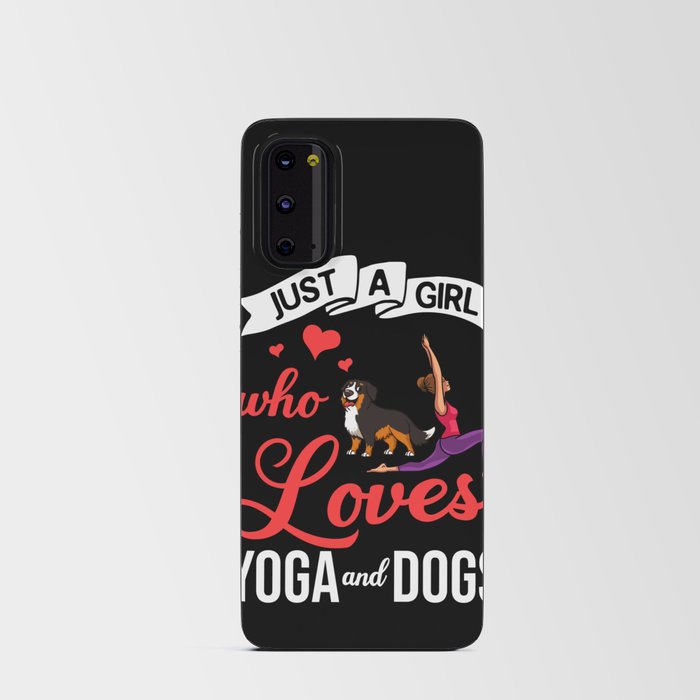 Yoga Dog Beginner Workout Poses Quotes Meditation Android Card Case