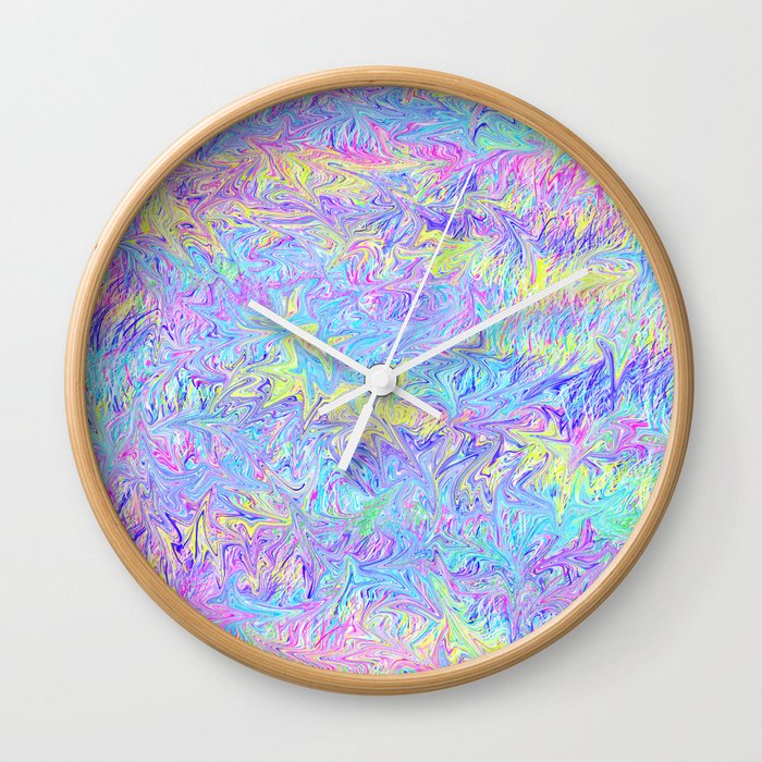 Four Colors Wall Clock