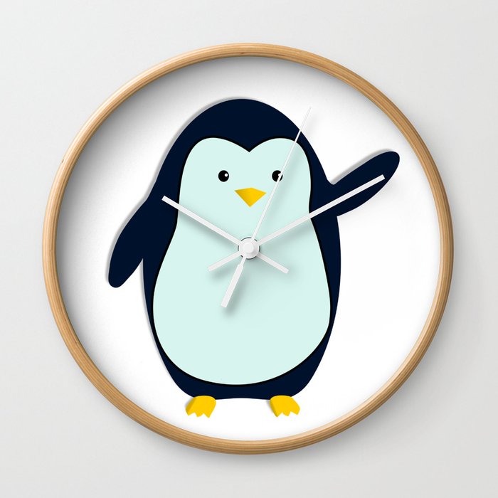 Cute Penguin Wall Clock