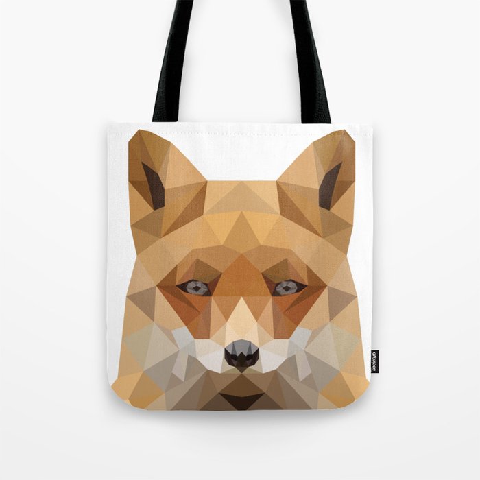 Low Polygon Fox Tote Bag